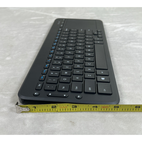New Microsoft All-In-One Media Wireless Keyboard Track Pad Model 1632-1496 Chrty - Picture 9 of 9